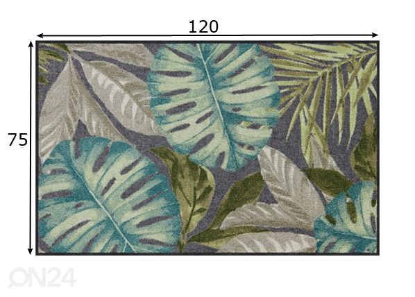 Ковер Coco anthrazit 75x120 см размеры
