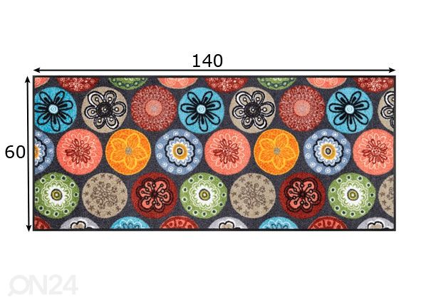 Ковер Coralis 60x140 см размеры