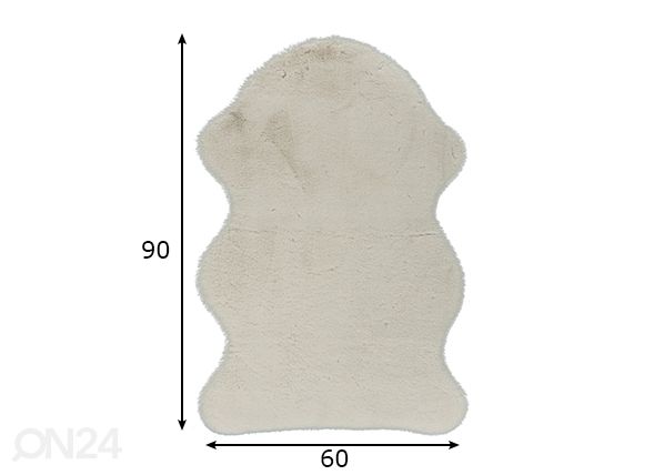 Ковер Cosy Ivory 60x90 см размеры