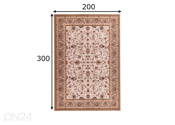Ковер Dolna, 200x300 см бежевый размеры