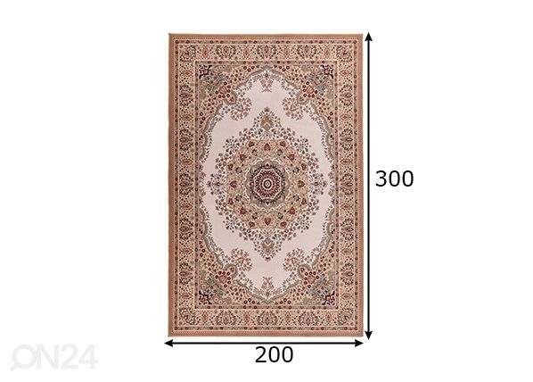 Ковер Dolna, 200x300 см бежевый размеры