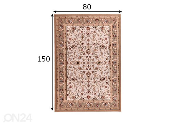 Ковер Dolna, 80x150 см бежевый размеры