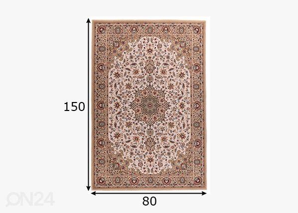 Ковер Dolna, 80x150 см бежевый размеры