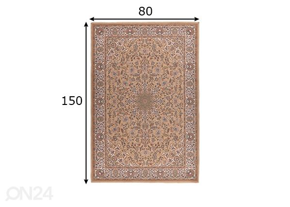 Ковер Dolna, 80x150 см песочный размеры