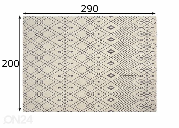 Ковер Edward 200x290 cm размеры