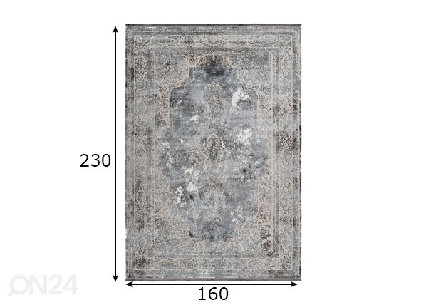Ковер Elysee Silver 160x230 см размеры