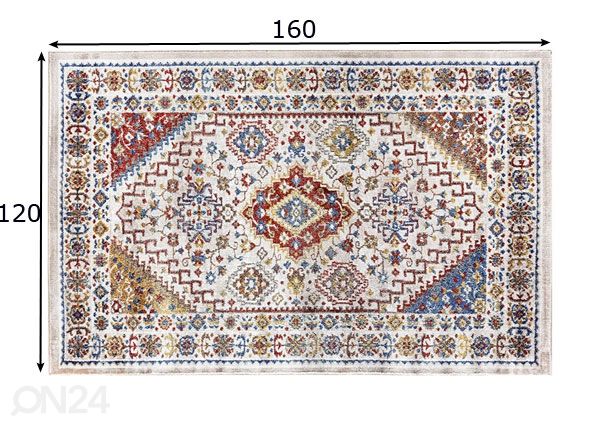 Ковер Fars Multi 120x160 см размеры