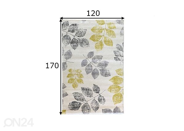 Ковер Feuilles 120x170 см размеры