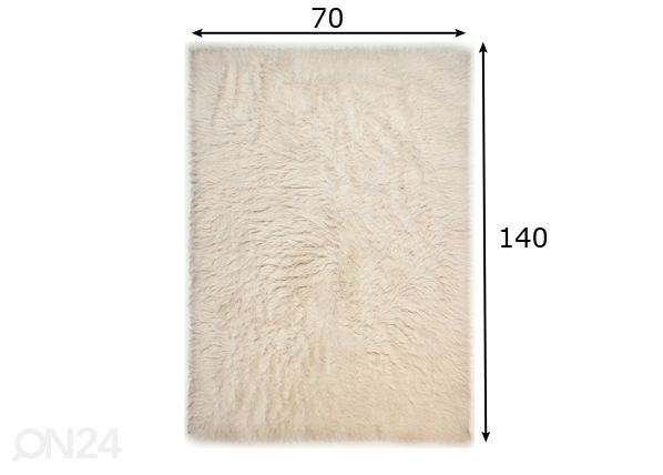 Ковер Flokos 70x140 cm размеры