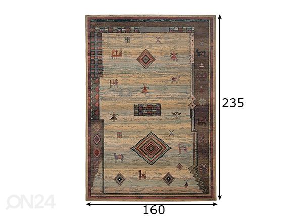 Ковер Gabiro 160x235 см размеры