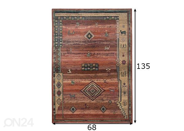 Ковер Gabiro 68x135 см размеры