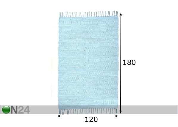 Ковер Happy Cotton Uni 120x180 см размеры