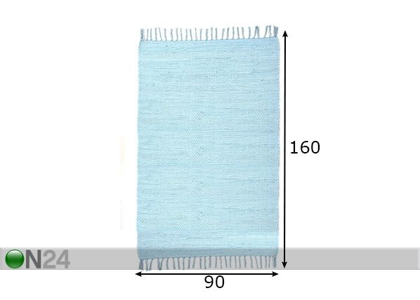 Ковер Happy Cotton Uni 90x160 см размеры