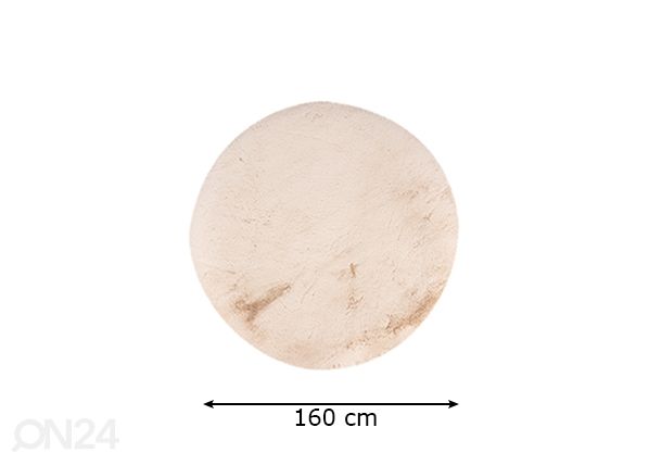Ковер Heaven Beige Ø160 см размеры