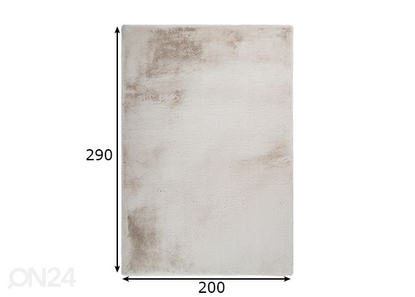 Ковер Heaven Beige 200x290 см размеры