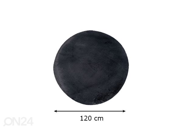 Ковер Heaven Graphite Ø120 см размеры