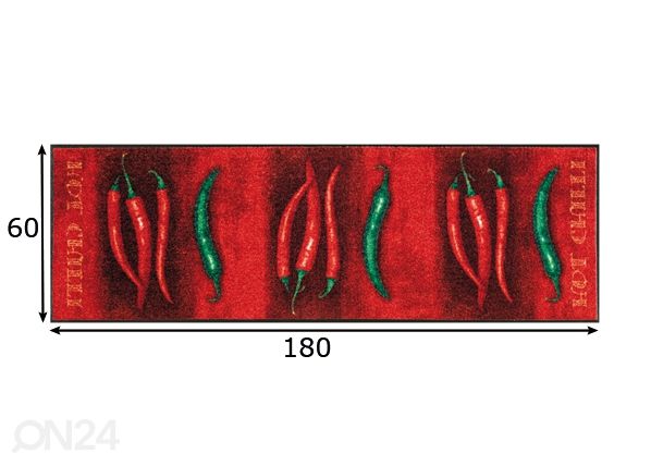 Ковер Hot chili 60x180 cm размеры