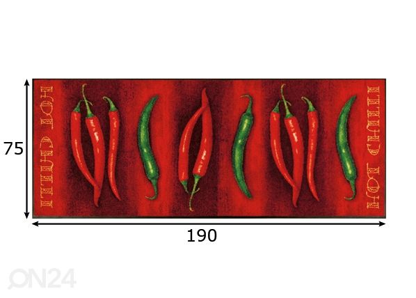 Ковер Hot chili 75x190 см размеры