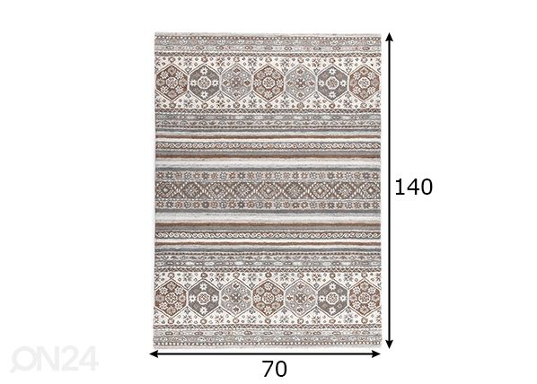 Ковер Imperial Schaal, 70x140 см натуральный размеры