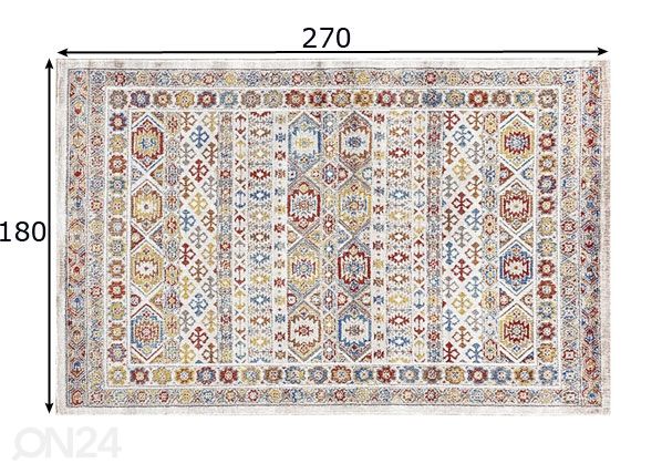 Ковер Kuba Multi 180x270 см размеры