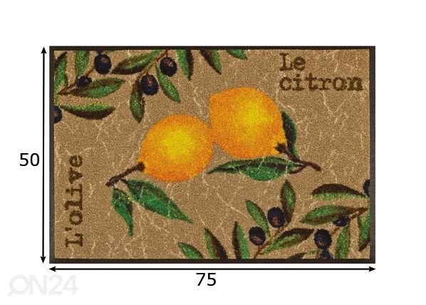 Ковер Le Citron 50x75 см размеры