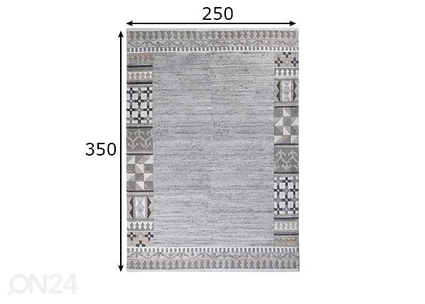Ковер Nakarta 250x350 см размеры