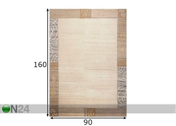 Ковер Nakarta 90x160 см размеры