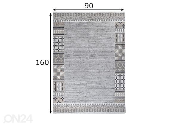 Ковер Nakarta 90x160 см размеры