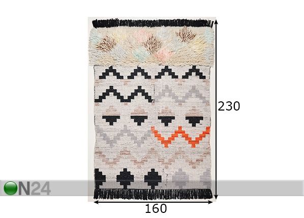 Ковер Nomadic-Design 160x230 см размеры