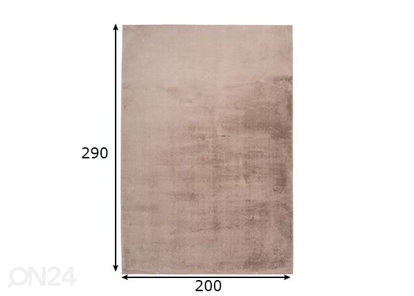 Ковер Paradise Taupe 200x290 см размеры