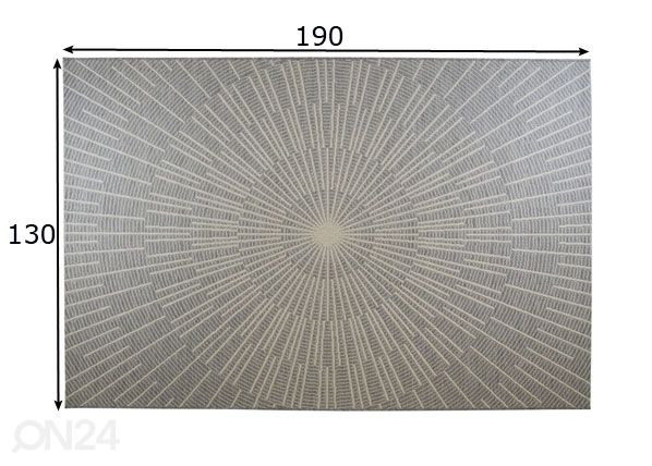 Ковер Raggi Grey 130x190 см размеры