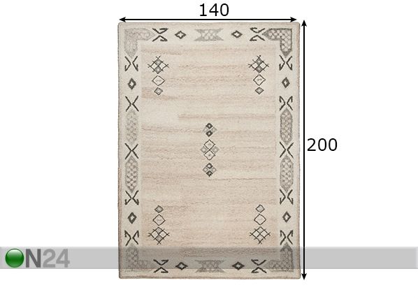 Ковер Royal Berber 140x200 см размеры