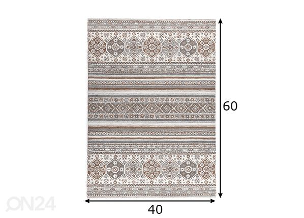 Ковер Royal Schaal, 40x60 см натуральный размеры