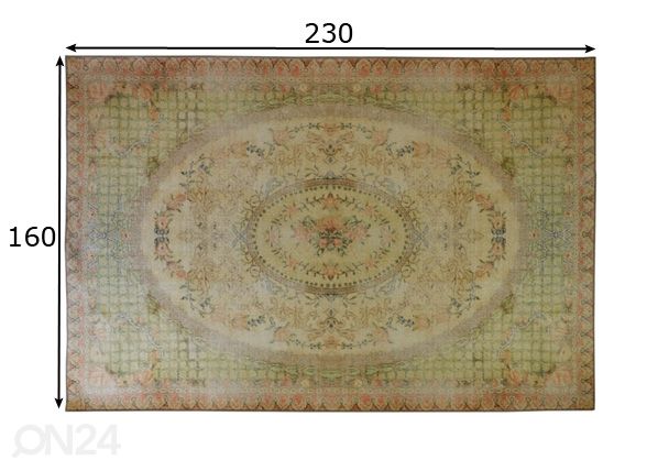 Ковер Savonnerie Multi 160x230 см размеры