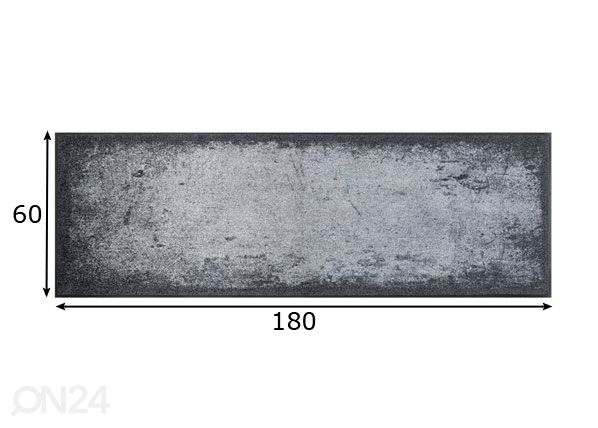 Ковер Shades of Grey 60x180 cm размеры
