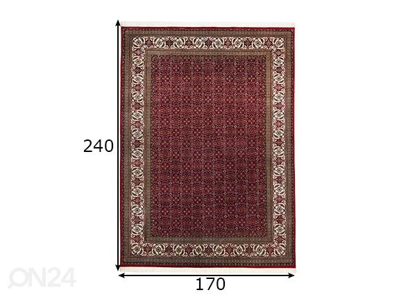 Ковер Sirsa Silk Bidjar 170x240 см размеры