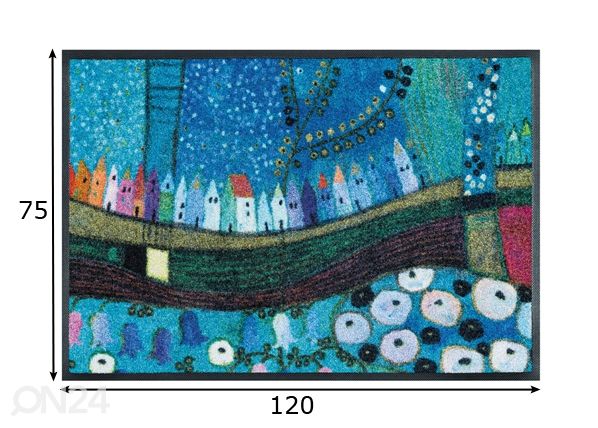 Ковер Stadt in Blau 75x120 cм размеры