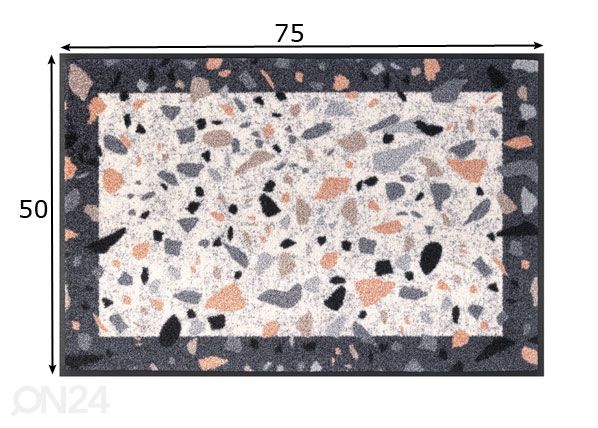 Ковер Terrazzo 50x75 см размеры