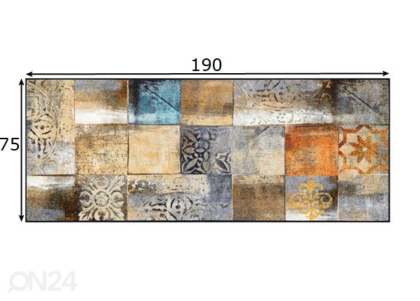 Ковер Tilea 75x190 см размеры