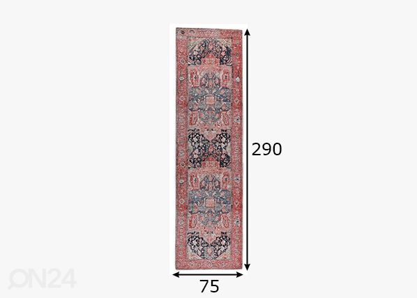 Ковер Tom Tailor Funky Orient Heriz, 75x290 см мульти размеры