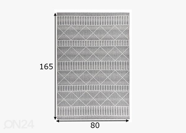 Ковер Tom Tailor Funky Outdoor Geometric, 80x165 см бежевый размеры