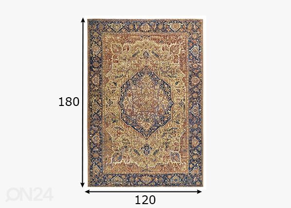 Ковер Tom Tailor Funky Outdoor Orient, 120x180 см золото размеры