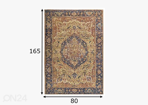 Ковер Tom Tailor Funky Outdoor Orient, 80x165 см золото размеры