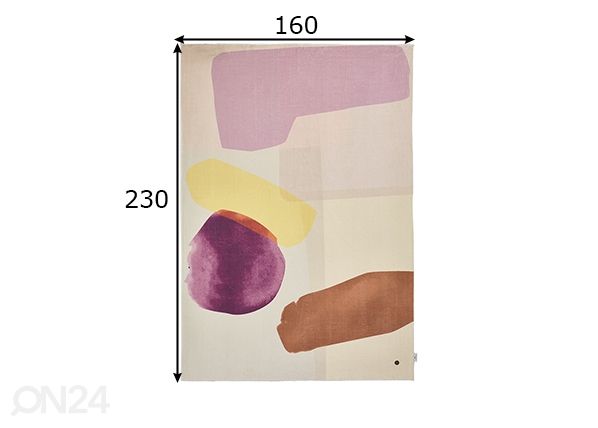Ковер Tom Tailor Shapes, 160x230 см фиолетовый/ мульти размеры