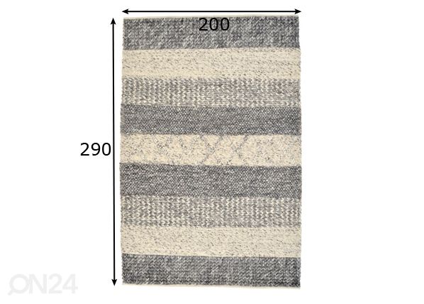 Ковер Trevo 200x290 cm размеры