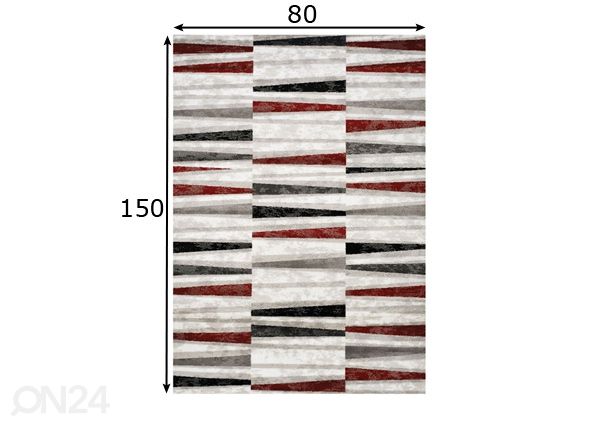 Ковер Tribeca Multi 80x150 см размеры