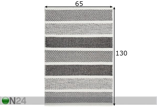 Ковер Trondheim 65x130 см размеры