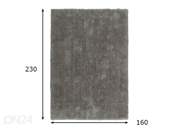 Ковер Velvet Platin 160x230 см размеры