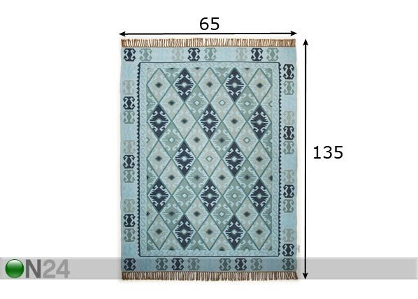 Ковер Vintage Kelim Colors 65x135 cм размеры