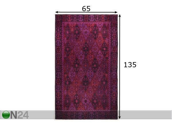 Ковер Vintage Kelim Colors 65x135 cм размеры